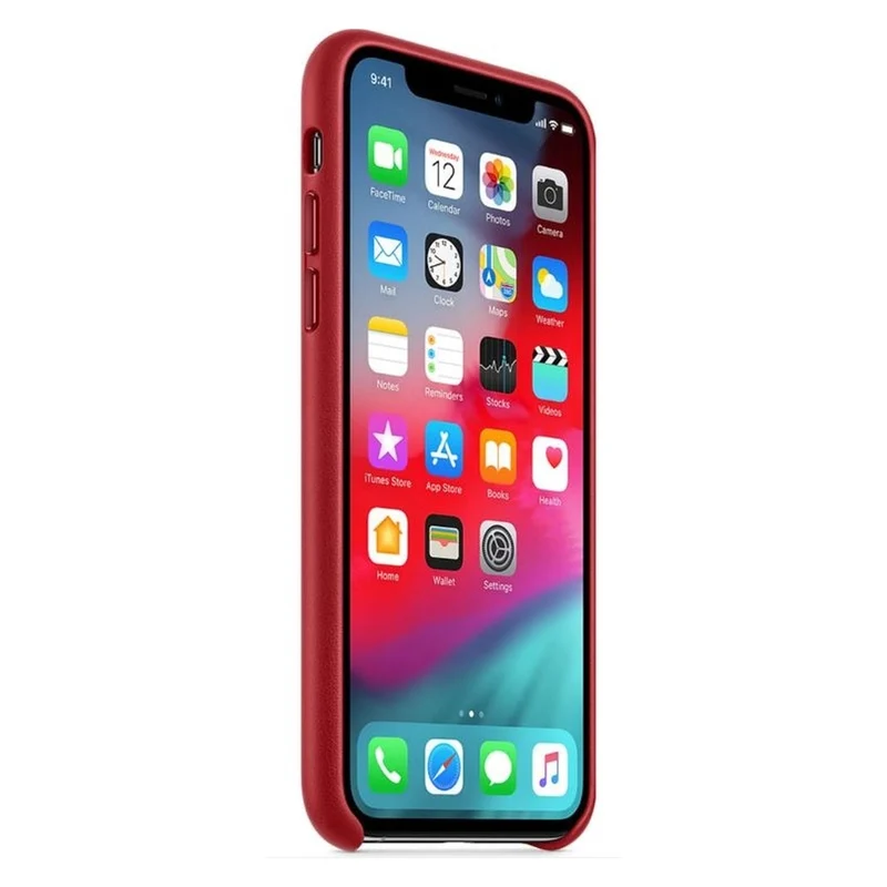 Apple Leder Case für iPhone Xs Max (PRODUCT) RED