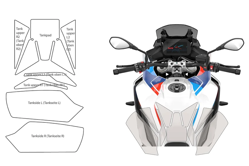 Tank protection S/M 1000 XR PremiumShield