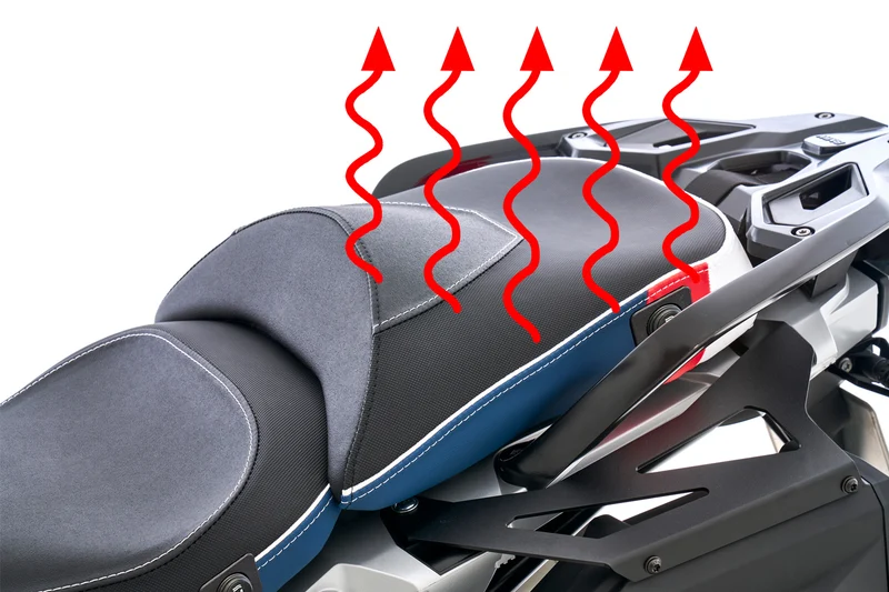 Wunderlich Passenger Seat AKTIVKOMFORT with aftermarket seat heating