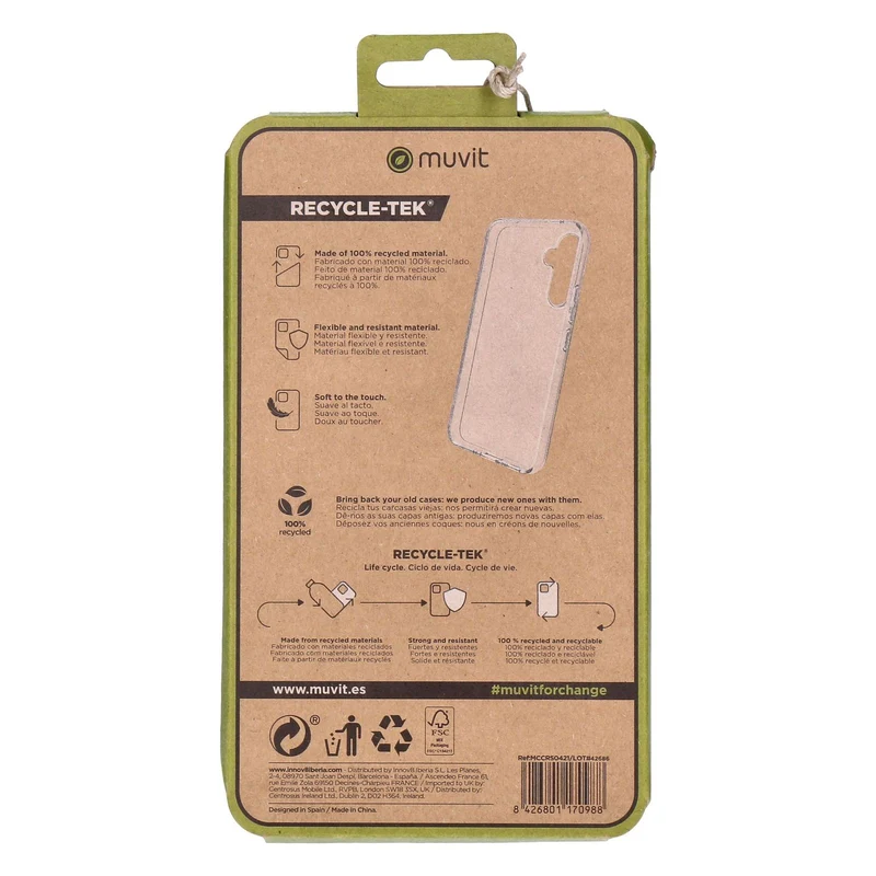 Muvit Samsung Galaxy A54 5G Silicon Case Transparent