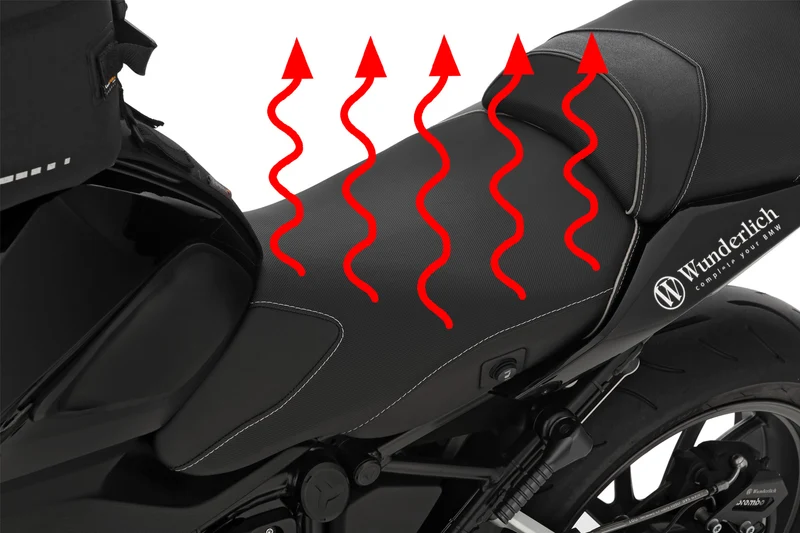 Wunderlich rider seat AKTIVKOMFORT with aftermarket seat heating