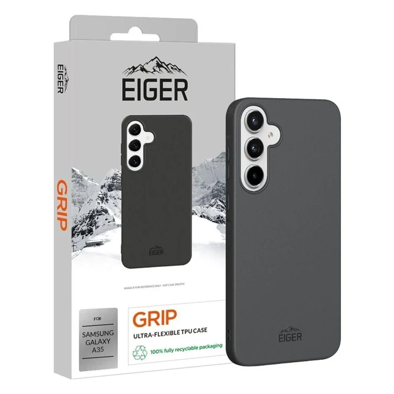 Eiger Grip Samsung Galaxy A35 Silicon Case schwarz