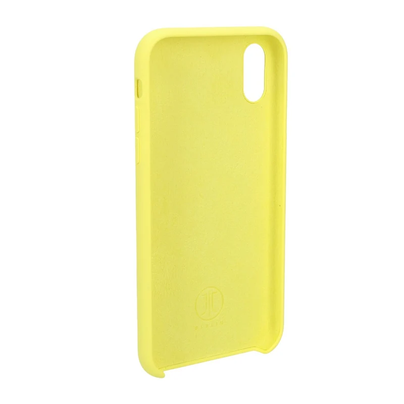 JT Berlin Steglitz Silikon BackCase Gelb passend für Apple iPhone XR