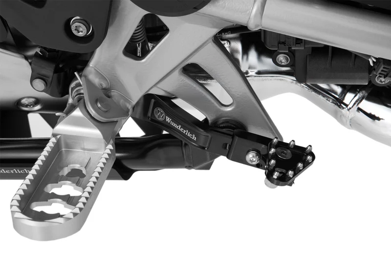 Adjustable foot brake lever