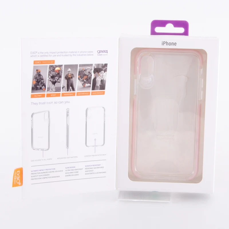 Gear4 Piccadilly Cover für iPhone X rose gold transparent