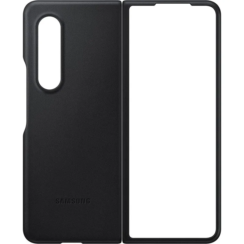 Samsung Galaxy Z Fold3 Leder Cover schwarz