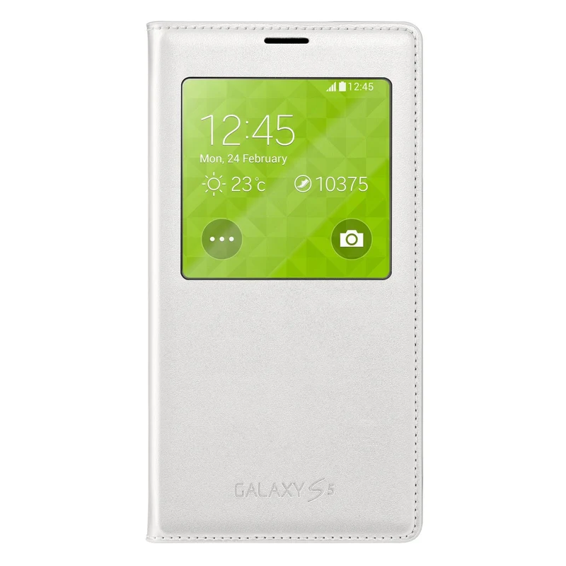 Samsung EF-CG900BHEGWW Flip Cover mit Sichtfenster für Samsung Galaxy S5