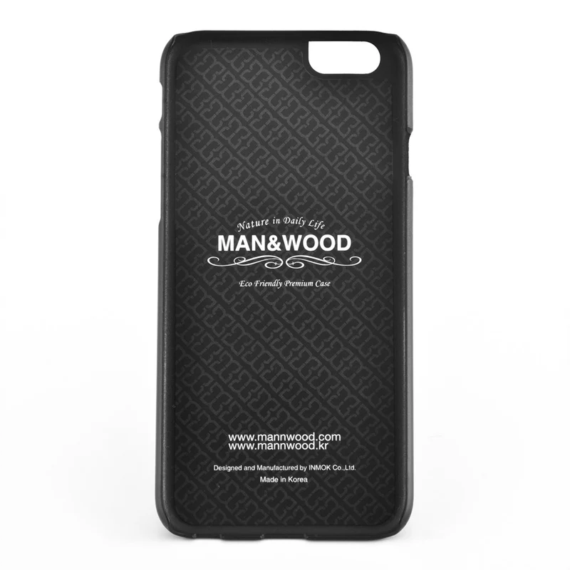 Man&Wood Slim M1417B Echtholzcover für iPhone 6 6s in Ebony M1417B