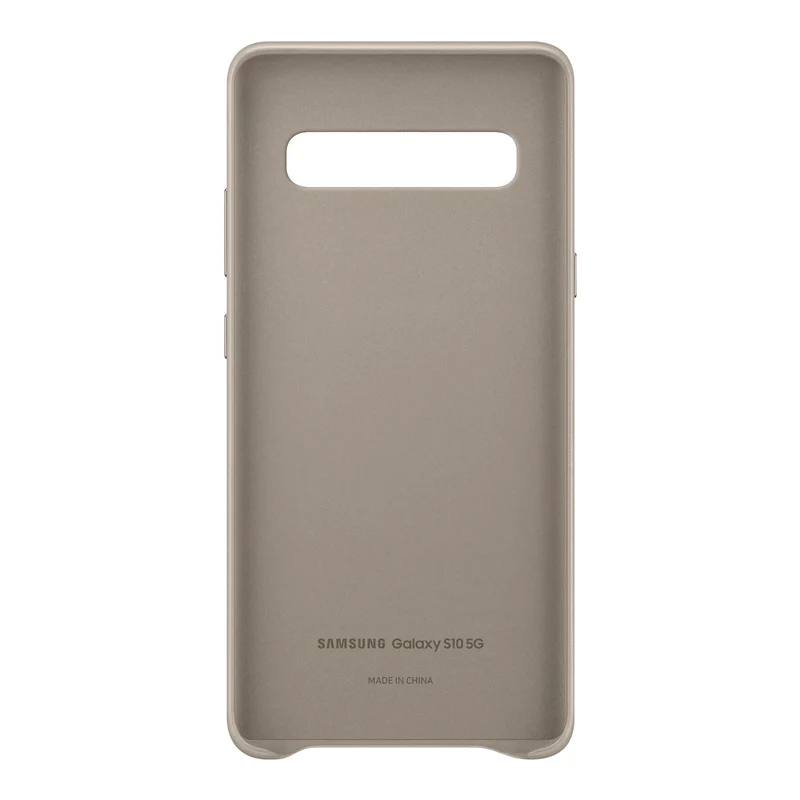 Samsung Galaxy S10 5G Backcover Leather Cover grau