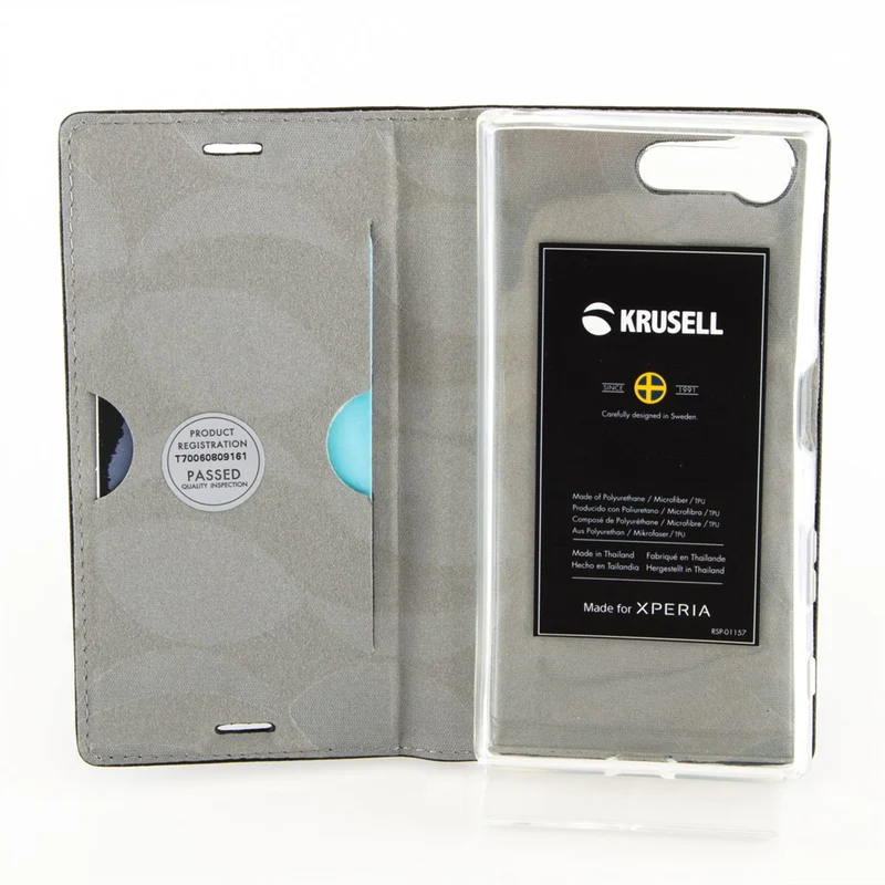 Krusell Malmö Case Hülle für Sony Xperia X Compact in schwarz