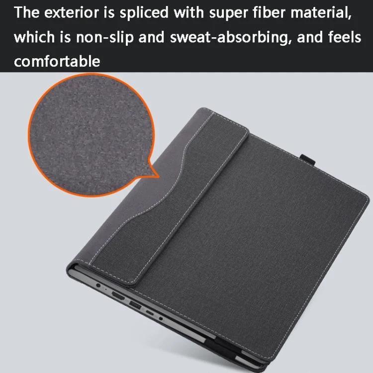 Skanto | 13,5-Zoll Multifunktionale PU-Lederhülle für Microsoft Surface Laptop 1/2/3/4 (Blau)