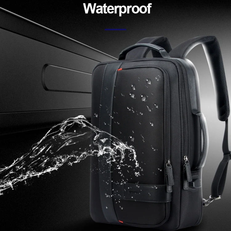 Skanto | Bopai 751-006561 Große Kapazität Business Casual Atmungsaktiver Laptop-Rucksack mit externem USB-Anschluss, Größe: 29 x 16 x 44 cm (Schwarz)