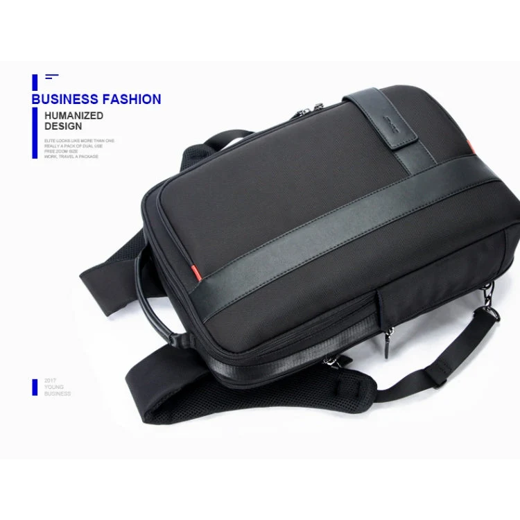 Skanto | Bopai 751-006561 Große Kapazität Business Casual Atmungsaktiver Laptop-Rucksack mit externem USB-Anschluss, Größe: 29 x 16 x 44 cm (Schwarz)
