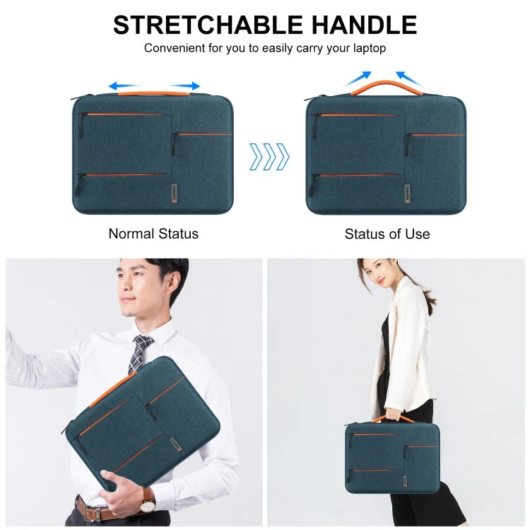 Skanto | HAWEEL 33.0 cm Sleeve Bag Reißverschluss Dokumententasche Laptoptasche für Macbook, Samsung, Lenovo Thinkpad, Sony, DELL Alienware, CHUWI, ASUS, HP, 13 Zoll - 13.5 Zoll Laptops (Marineblau)