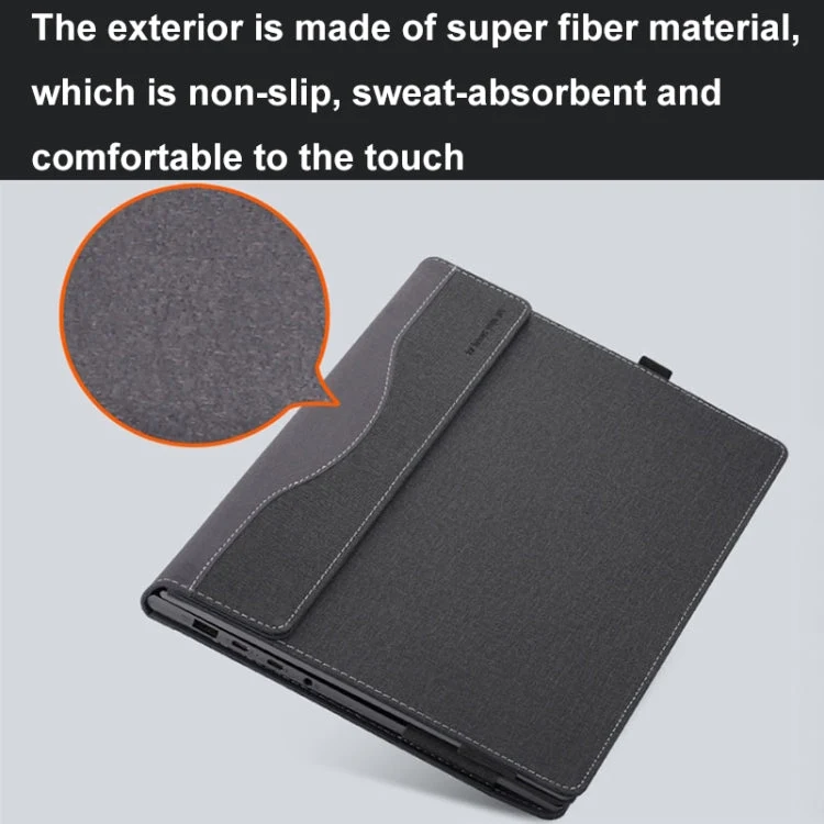 Skanto | Für Samsung Galaxy Book 4 360 15.6 Zoll Leder Laptop Anti-Fall Schutzhülle mit Ständer (Winkelfarbe Rot)