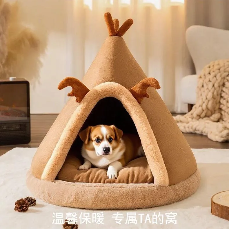 Gemütliches Zelt-Hundebett