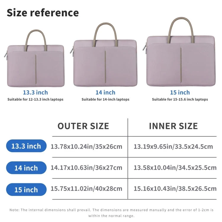 Skanto | 14 - 14.6 Zoll Oxford-Stoff-Laptoptasche für Damen und Herren, Dokumententasche mit PU-Griff (Graugrün)