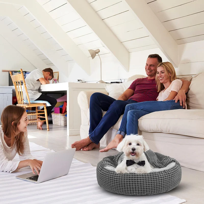Gemütliches rundes Hundebett