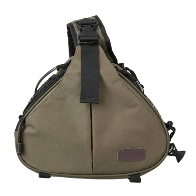 Skanto | CADEN Triangle Tscope Sling Schulter-Kreuz-Digitalkameratasche Weiche Tasche mit Regenschutz für Canon Nikon Sony K1, Größe: 36*31*15cm (Armeegrün)