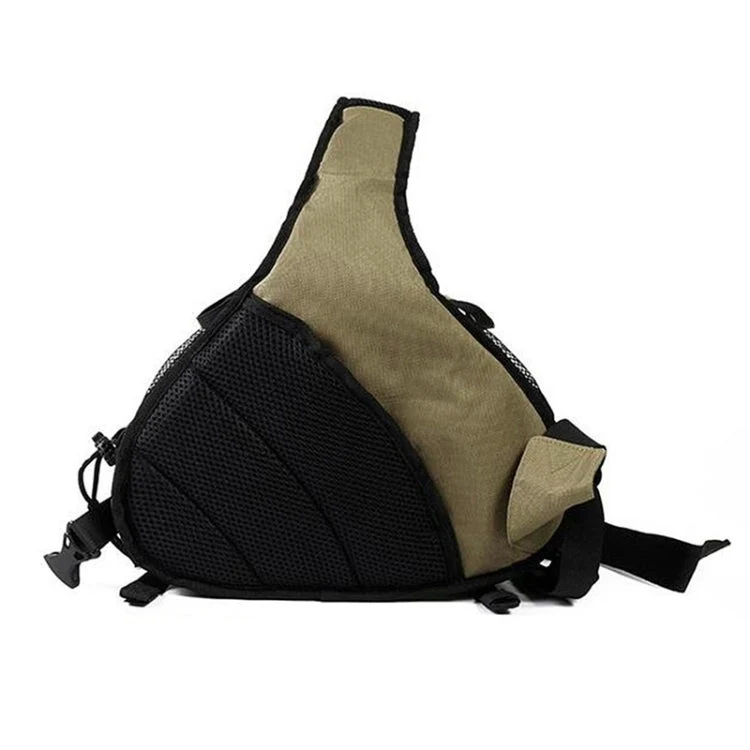 Skanto | CADEN Triangle Tscope Sling Schulter-Kreuz-Digitalkameratasche Weiche Tasche mit Regenschutz für Canon Nikon Sony K1, Größe: 36*31*15cm (Armeegrün)