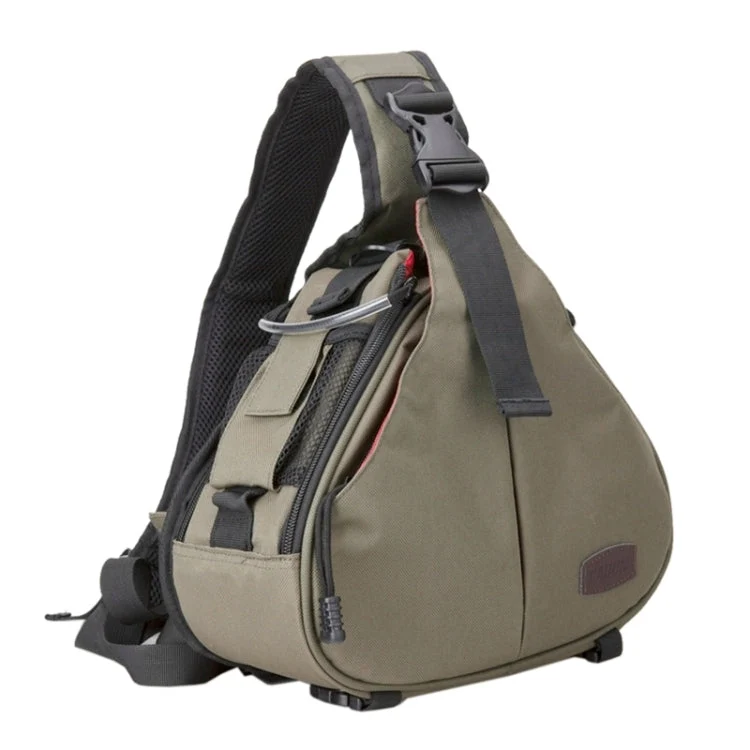 Skanto | CADEN Triangle Tscope Sling Schulter-Kreuz-Digitalkameratasche Weiche Tasche mit Regenschutz für Canon Nikon Sony K1, Größe: 36*31*15cm (Armeegrün)
