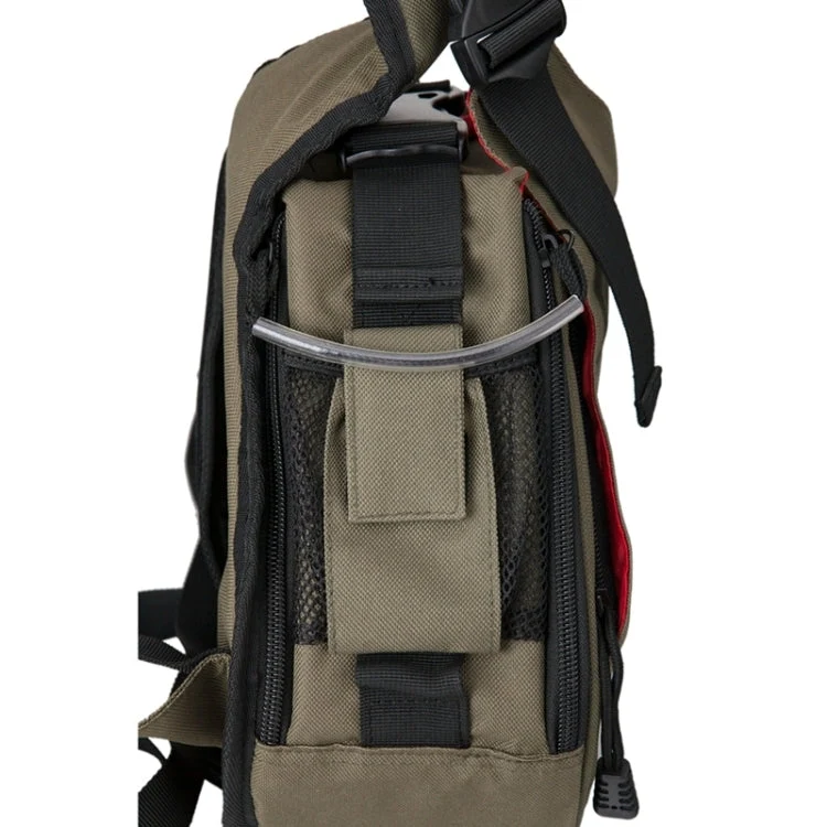 Skanto | CADEN Triangle Tscope Sling Schulter-Kreuz-Digitalkameratasche Weiche Tasche mit Regenschutz für Canon Nikon Sony K1, Größe: 36*31*15cm (Armeegrün)