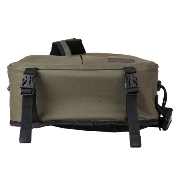 Skanto | CADEN Triangle Tscope Sling Schulter-Kreuz-Digitalkameratasche Weiche Tasche mit Regenschutz für Canon Nikon Sony K1, Größe: 36*31*15cm (Armeegrün)
