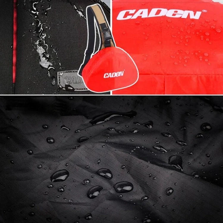 Skanto | CADEN Triangle Tscope Sling Schulter-Kreuz-Digitalkameratasche Weiche Tasche mit Regenschutz für Canon Nikon Sony K1, Größe: 36*31*15cm (Armeegrün)