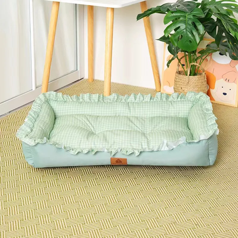 Elegantes Rüschen-Hundebett