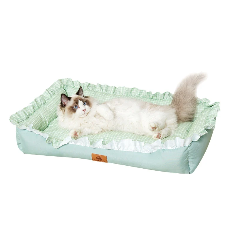 Elegantes Rüschen-Hundebett