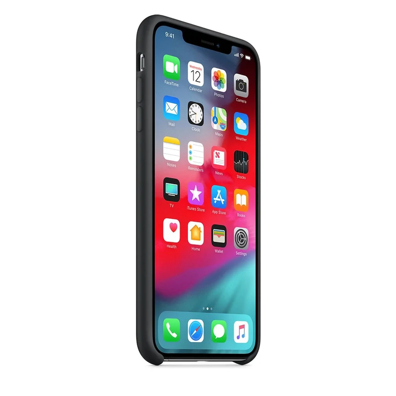Apple Silikon Case für iPhone Xs Max Schwarz