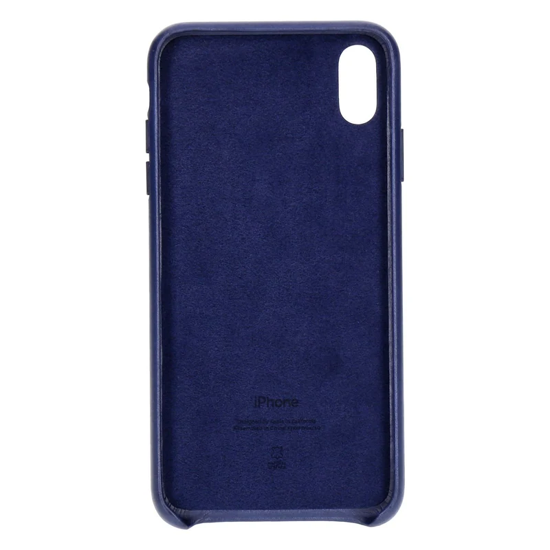 Apple Leder Case für iPhone Xs Max Mitternachtsblau