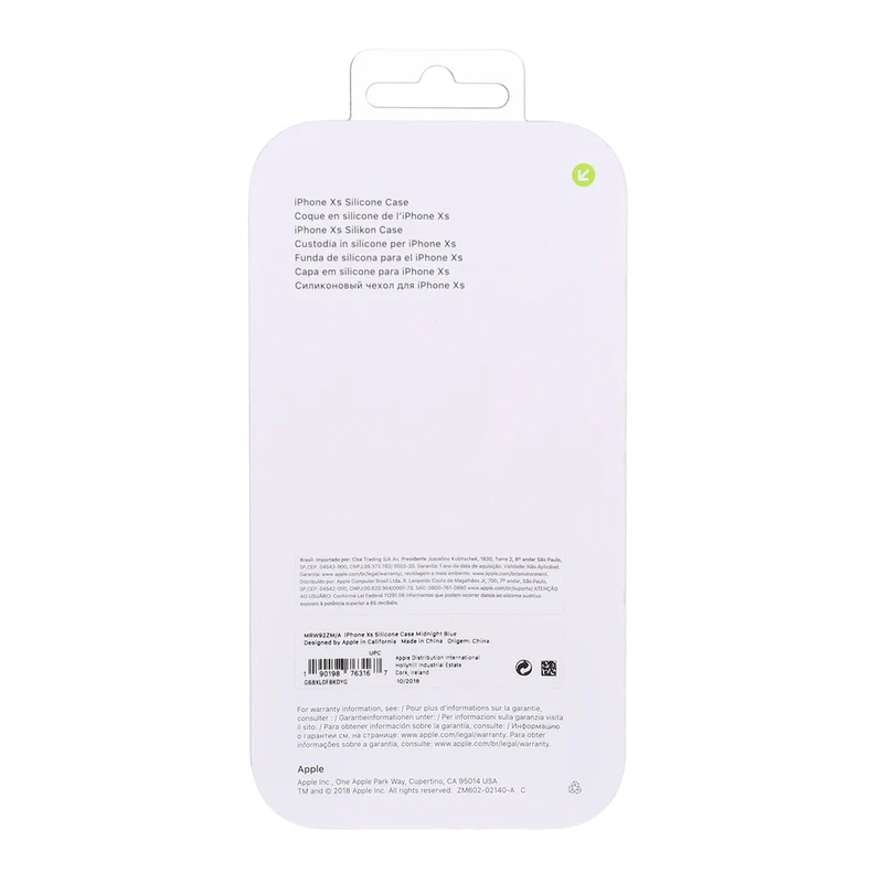 Apple Silikon Case für iPhone Xs Mitternachtsblau
