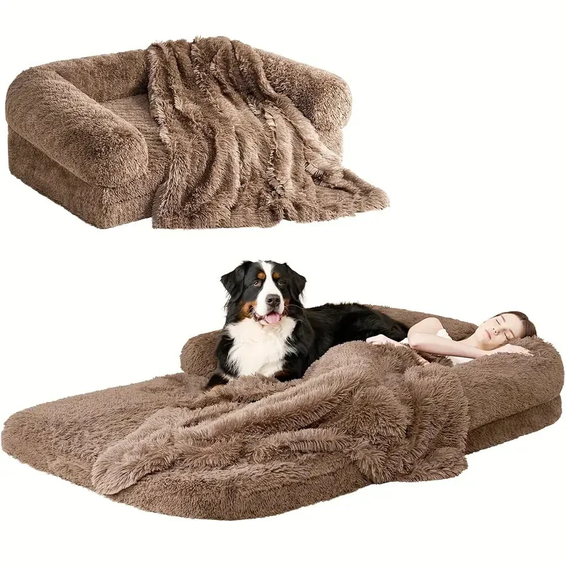 Plüsch-orthopädische Liege Hundebett