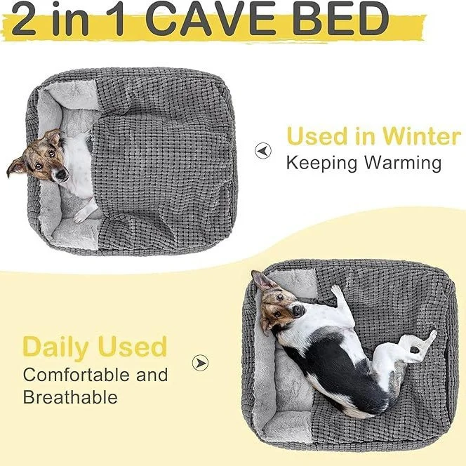 Plüsch Dreieckiges Versteck-Hundebett