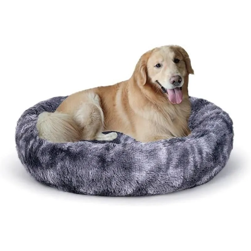 Rundes orthopädisches Plüsch-Hundebett