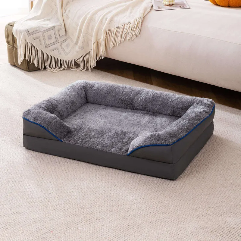 Orthopädisches erhöhtes Seitensofa-Hundebett