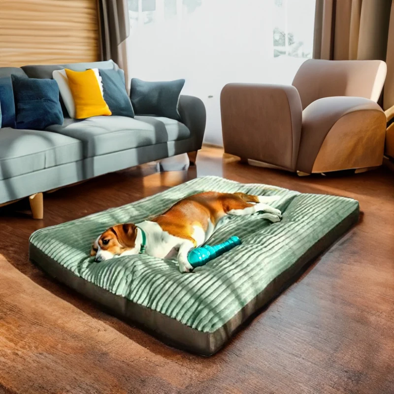 Weiches strukturiertes Matten-Hundebett