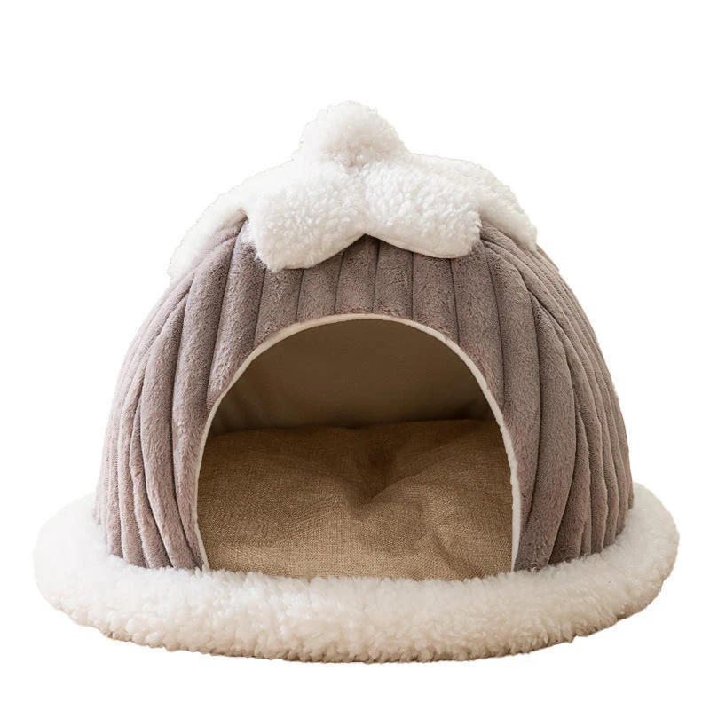Gemütliches Höhlen-Versteck Hundebett
