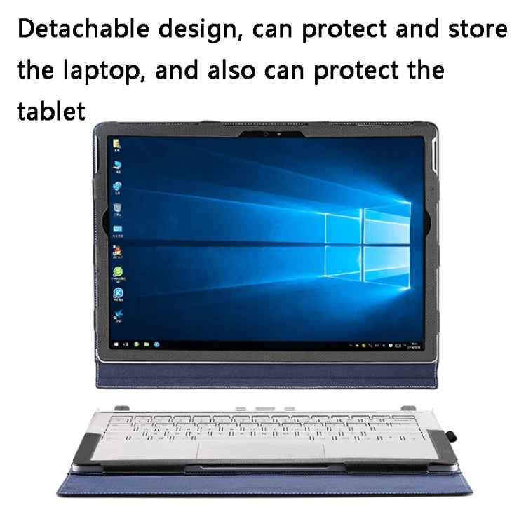 Skanto | Schutzhülle aus PU-Leder für Microsoft Surface Book 2 13.5 Zoll (Gentleman Grau)
