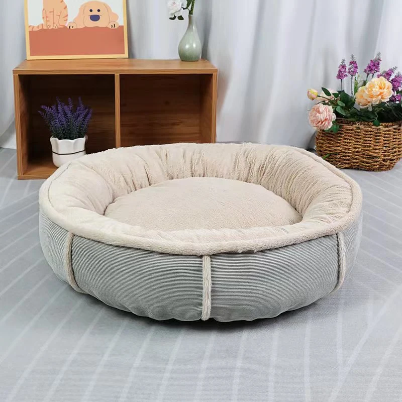 Rundes Plüsch-Nest Hundebett