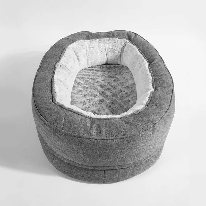 Gemütliches gepolstertes Nest-Hundebett