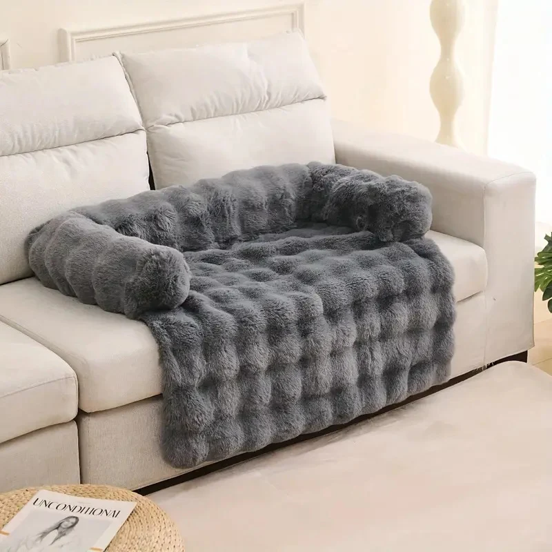 Übergroßes Plüsch-Textil-Hundebett