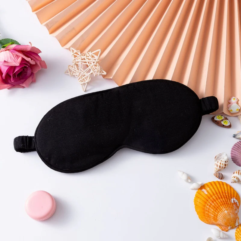 Leichte Baumwoll-Schlafmaske für Damen mit ergonomischer Polsterung und elastischem Komfortband Skanto
