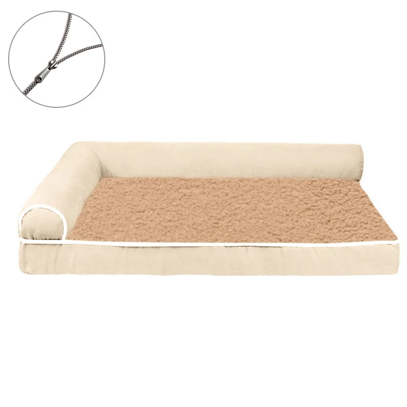 Verstärktes Plüsch-Lounge-Hundebett