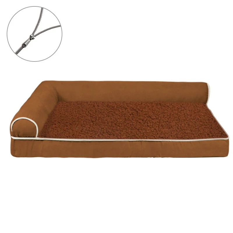 Verstärktes Plüsch-Lounge-Hundebett