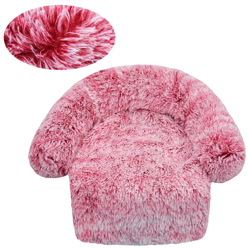 Flauschiges rundes Sofa-Hundebett