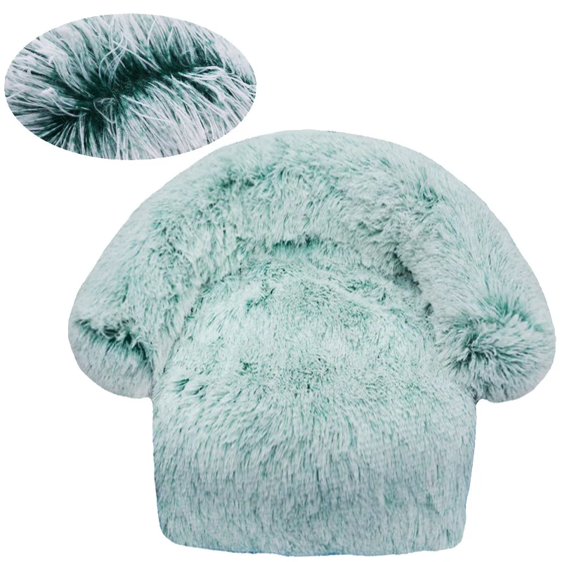 Flauschiges rundes Sofa-Hundebett