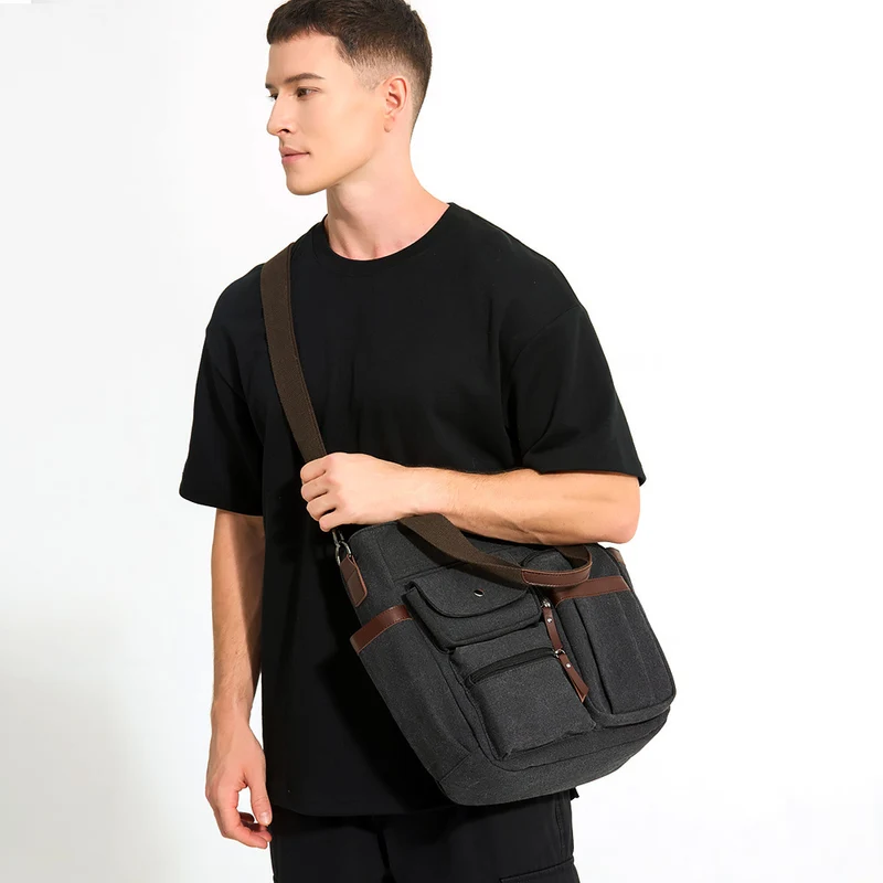 Canvas-Tasche mit mehreren Fächern Skanto