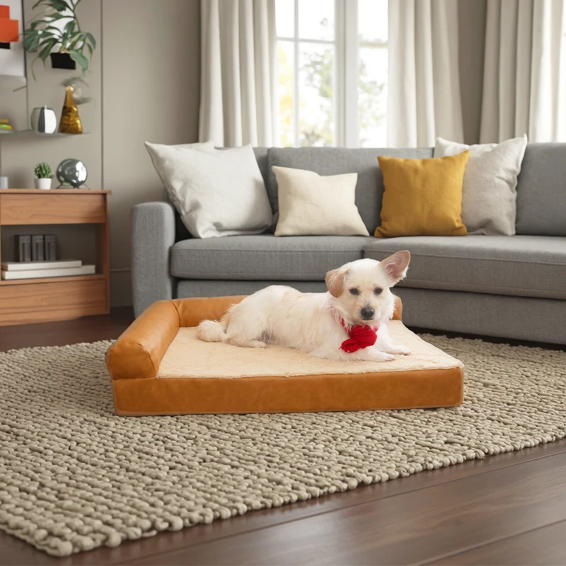 Ultra-komfortables gepolstertes Hundebett